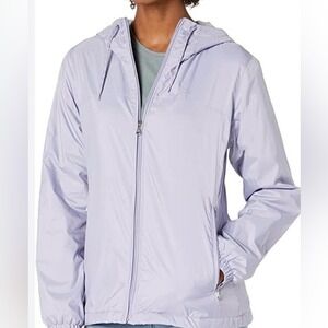 Calvin Klein Women's Windbreaker Jacket Large Lavender Light Purple Lightweight